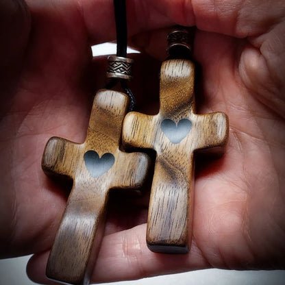 Handcrafted Wooden Cross My Heart