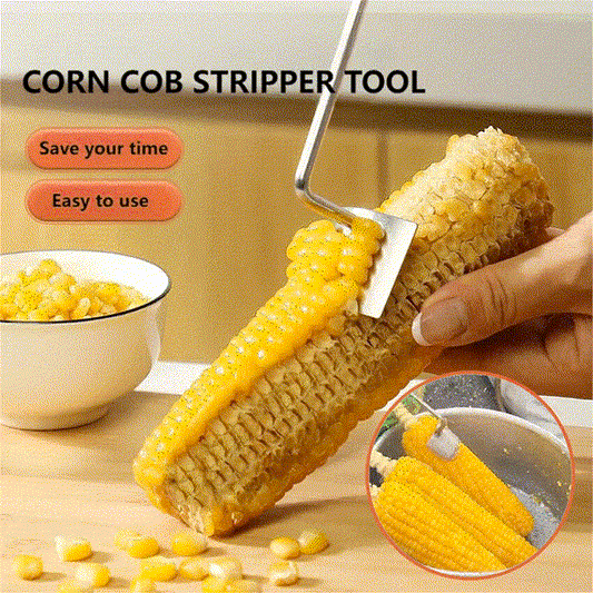 🔥Last Day Promotion-49%OFF - 2026 NEW Long Handle Stainless Steel Corn Stripping Tool