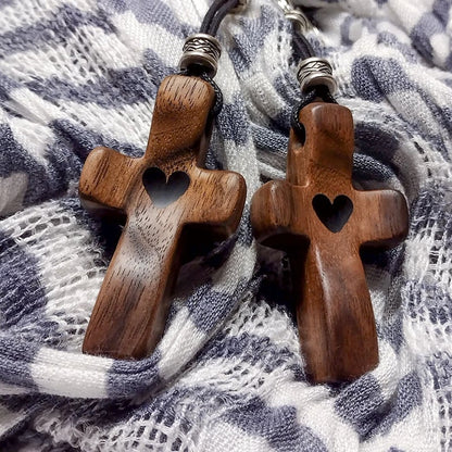 Handcrafted Wooden Cross My Heart