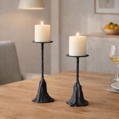 Nordic Sculptural Candle Holder Set