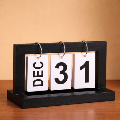 Wooden Flip Desk Calendar