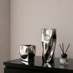 Modern Sculptural Stainless Steel Vase