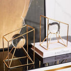 Crystal Sphere Bookends Set