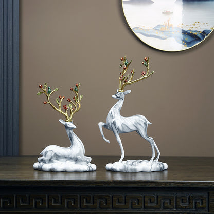 Lucky Deer Figurine Set