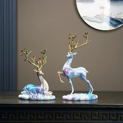 Lucky Deer Figurine Set