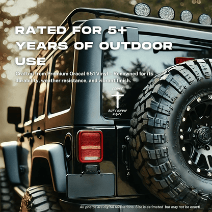 I Can't, But I Know A Guy - Christian Jesus Cross Car