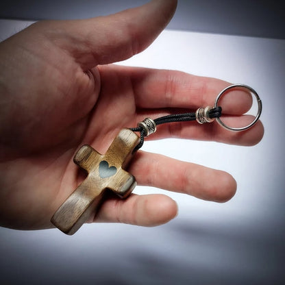 Handcrafted Wooden Cross My Heart