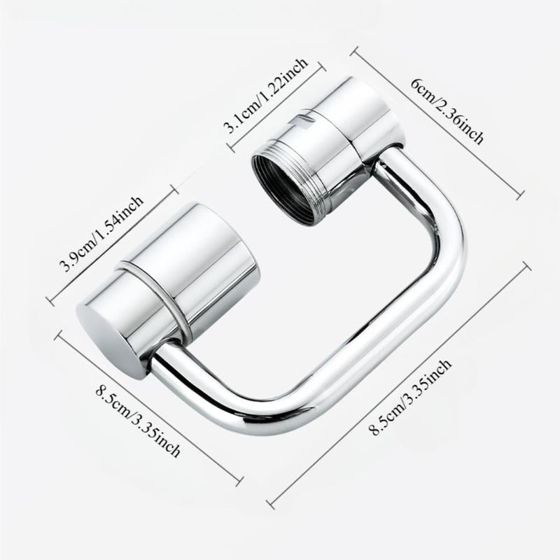 🚰 Upgrade Your Washing Routine✨ TTZZ 1440° Rotatable Faucet Aerator Extension - For Effortless, All-Angle Control!